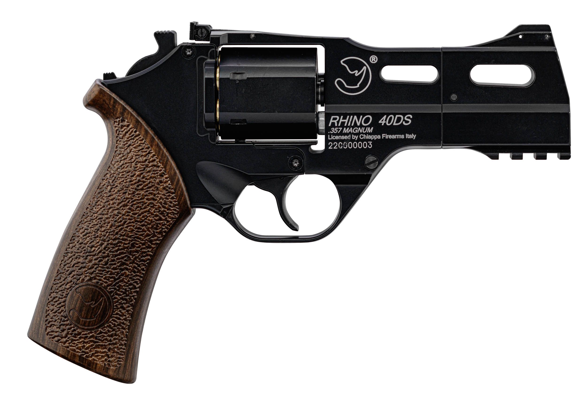 Photo Revolver Rhino 40 DS 4.5mm Cal. 177 CO2 <3,5J Black Mat
